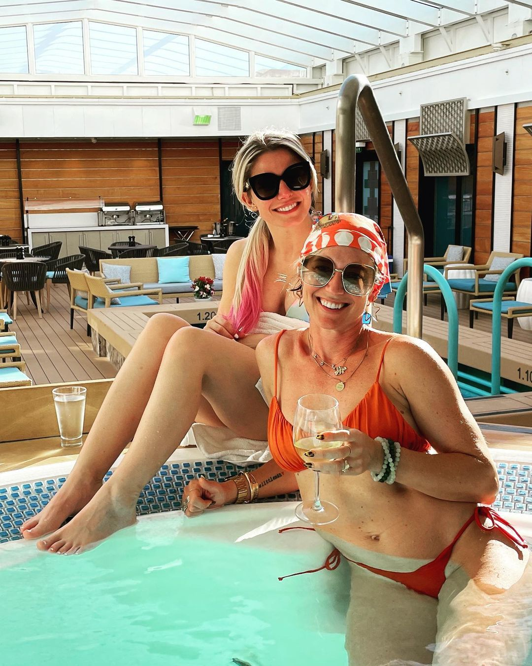 Alexa Bliss Feet Pics in a pool