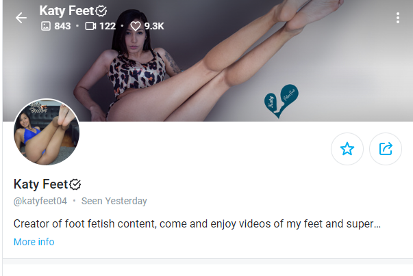 Best OnlyFans Feet Creator to follow - Katy Feet