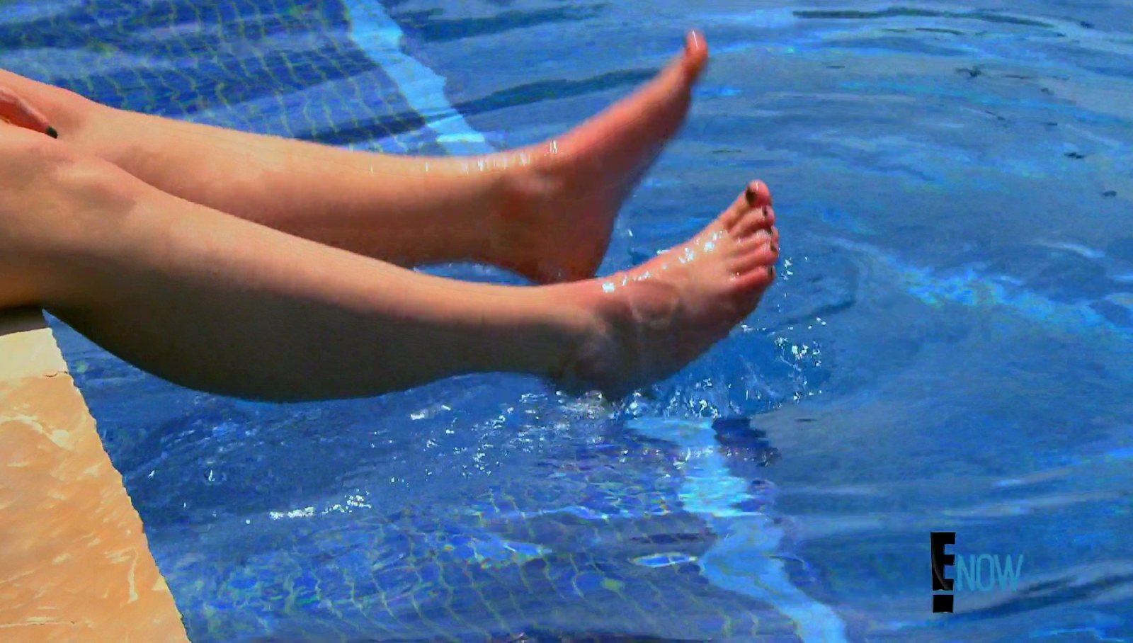 Alexa Bliss Feet Pics in a pool