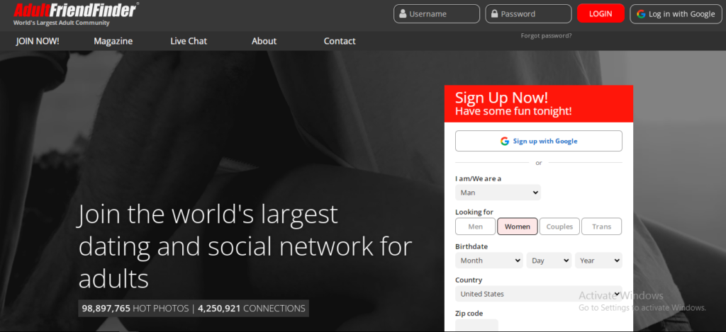 adultfriendfinder the best fetish dating website